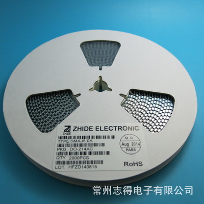【SMAJ5.0A瞬态抑制二极管贴片TVS正品ZHIDE志得原厂现货制造商15+】价格,厂家,图片,其他二极管,常州志得电子-